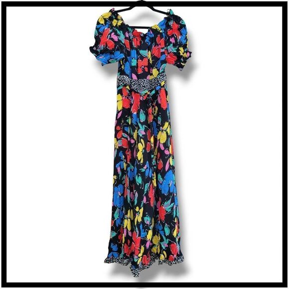 Rixo for Target X women's off the shoulder floral maxi dress - size 8 - Picture 9 of 9